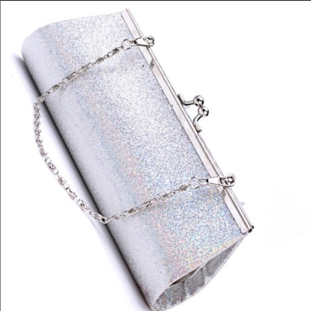 Glitter evening clutch